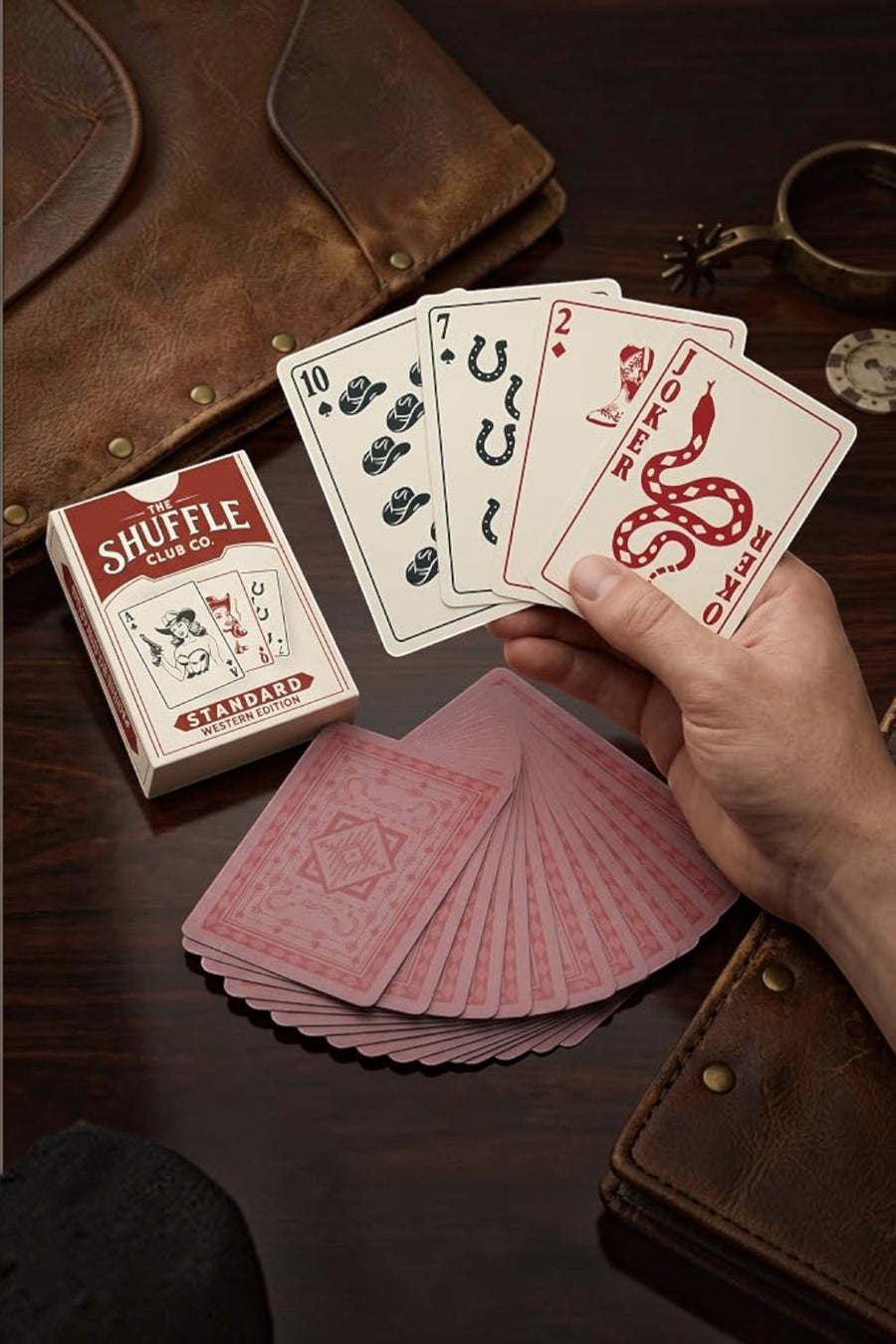 Shuffle Club Western Playing Cards – back view