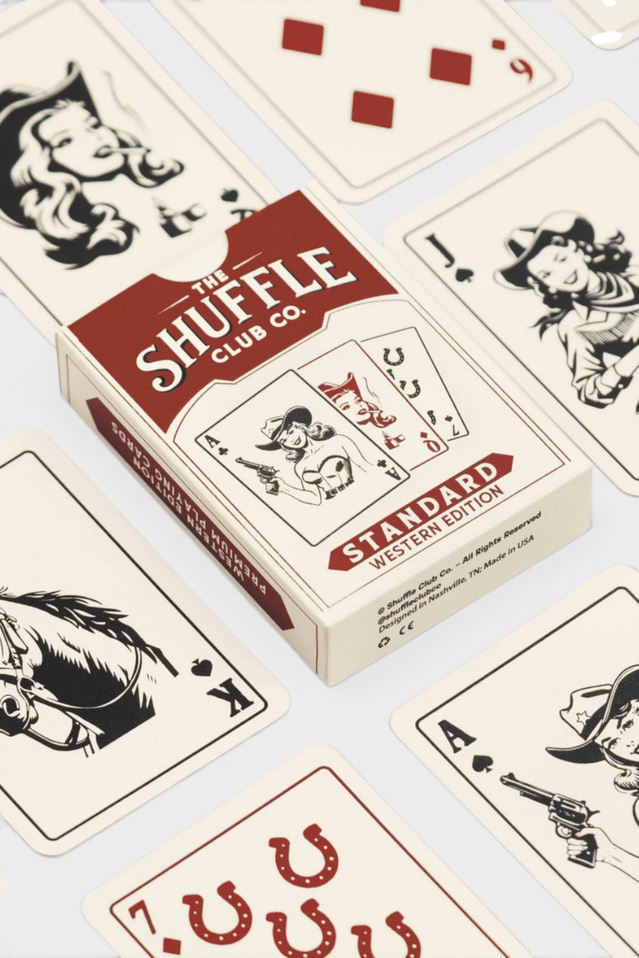 Shuffle Club Western Playing Cards – flat lay
