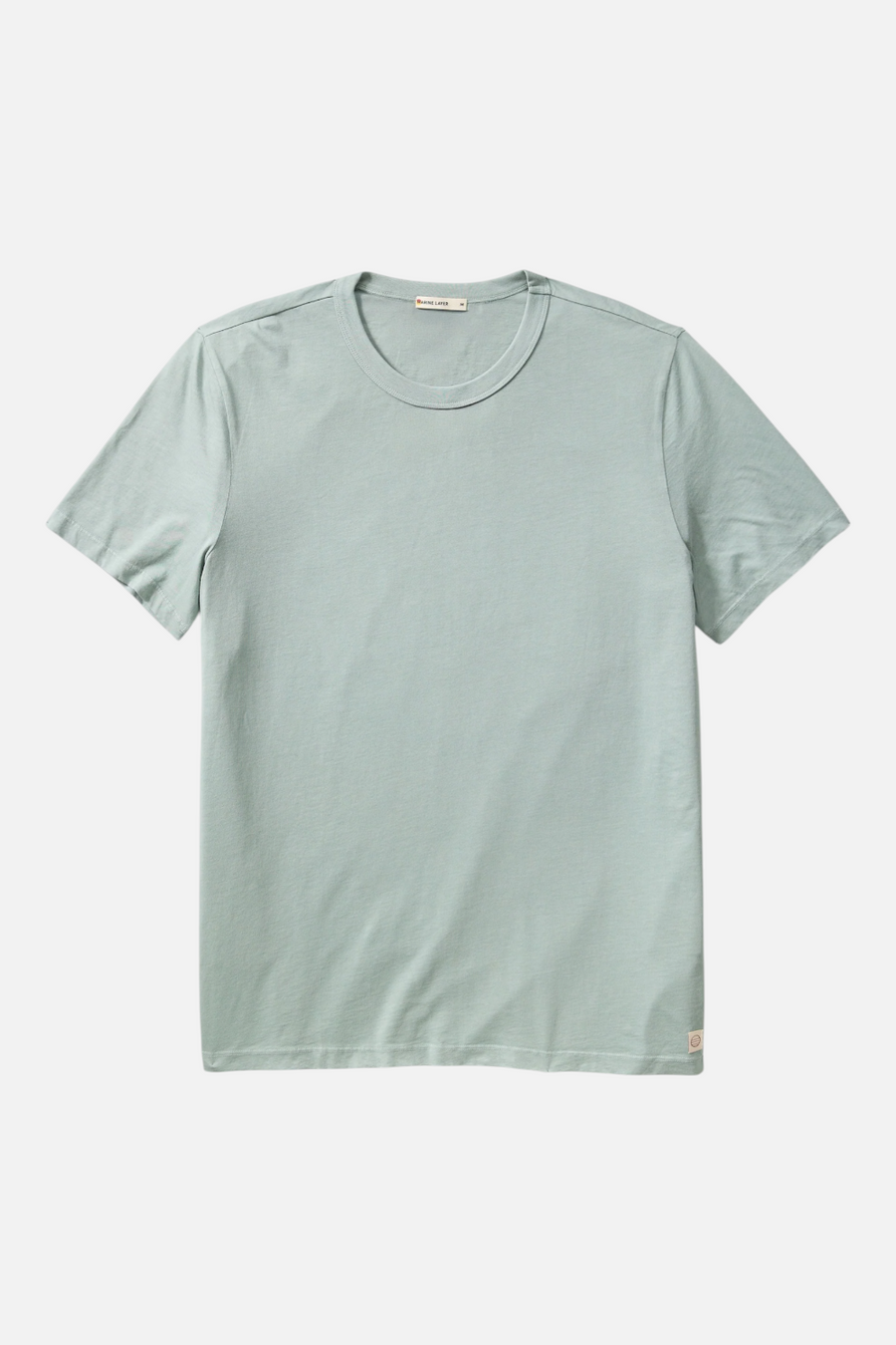 Marine Layer Men's Signature Sea Change Crew Tee in Iceberg Green