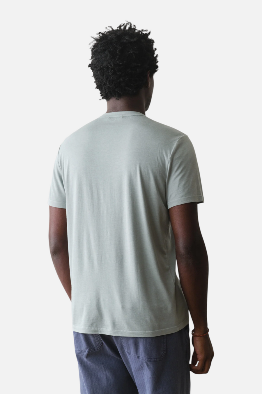 Marine Layer Men's Signature Sea Change Crew Tee in Iceberg Green