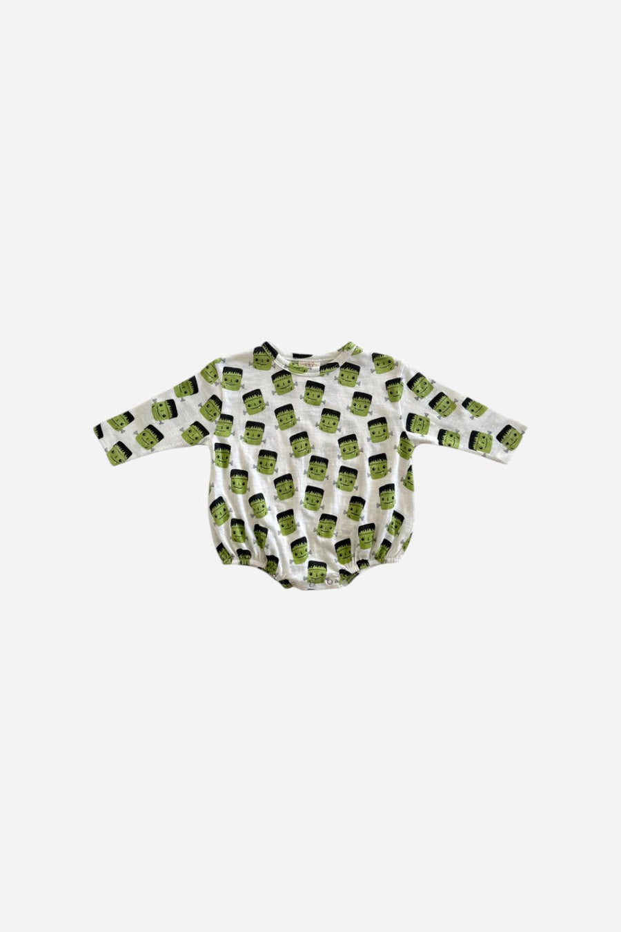 SIIX Collection Halloween Monster / Organic Long Sleeve T-Shirt Bubble – back view