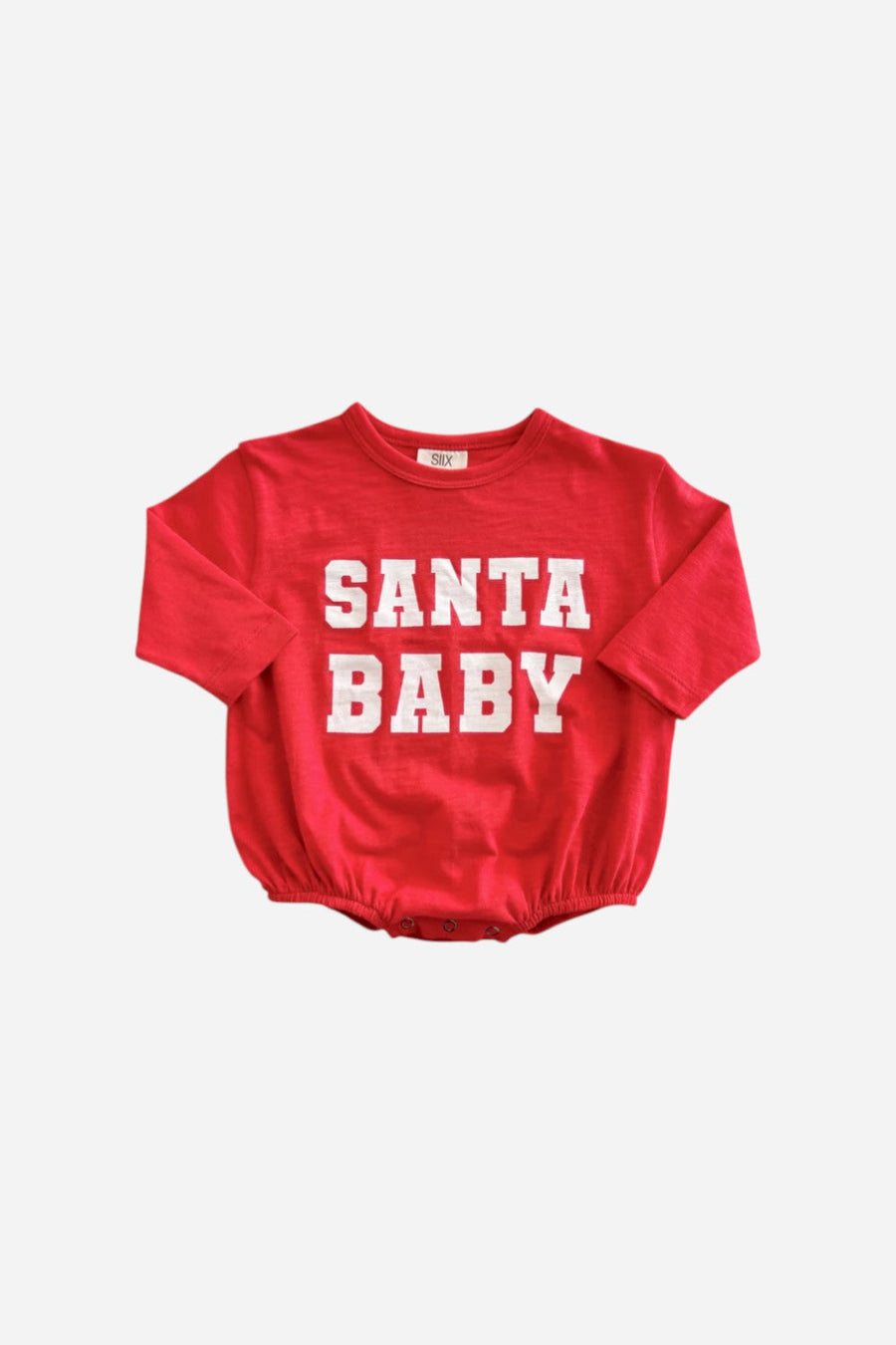 SIIX Collection Santa Baby / Organic Long Sleeve T-Shirt Bubble – front view