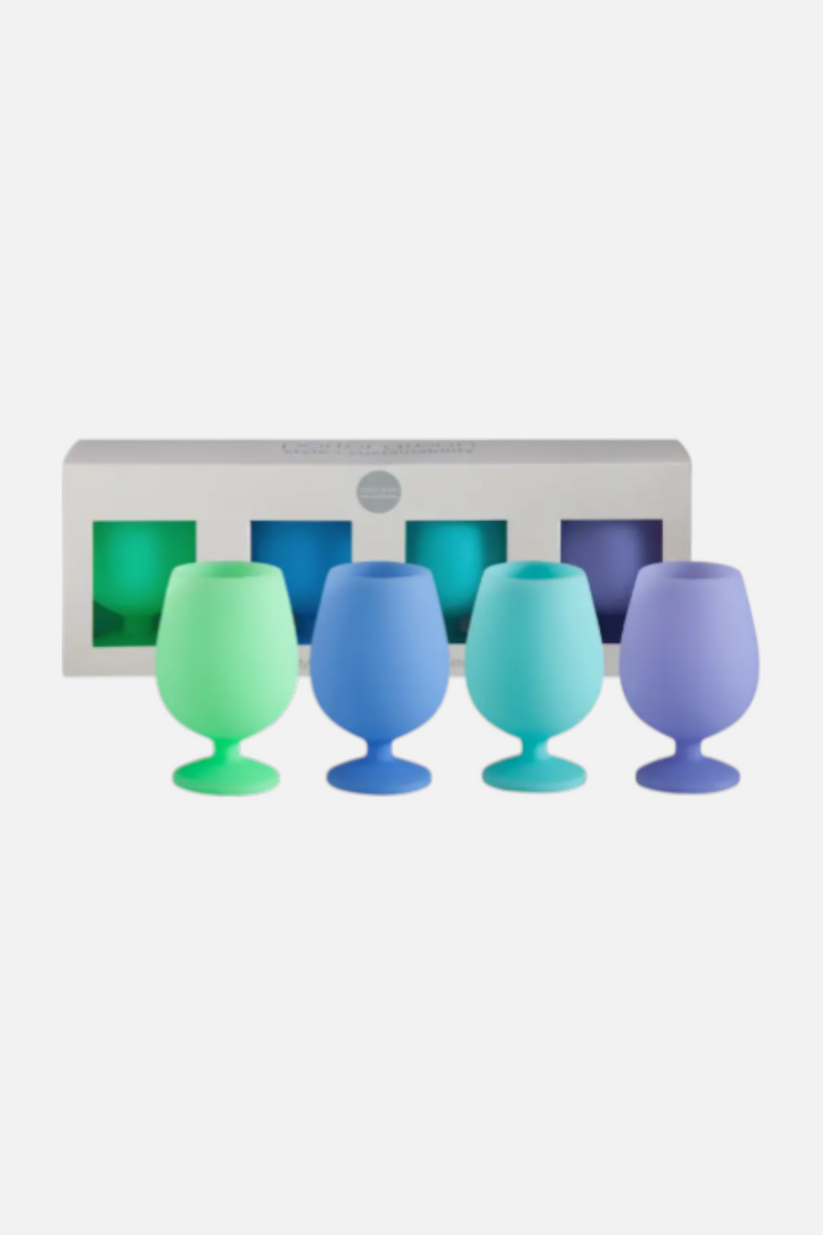 Porter Green Stemm Silicone Unbreakable Wine Glasses in Spring