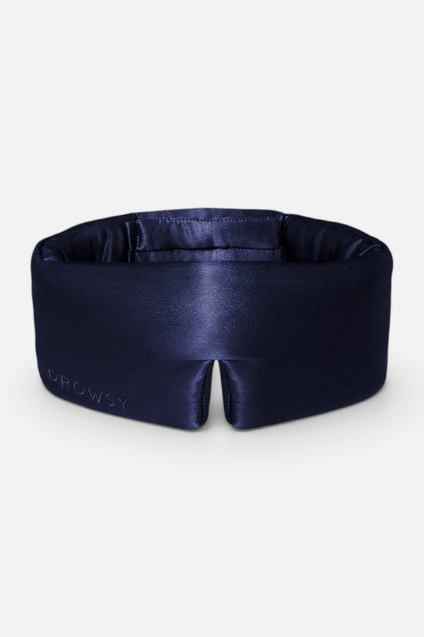 Drowsy Silk Sleep Mask in Midnight Blue