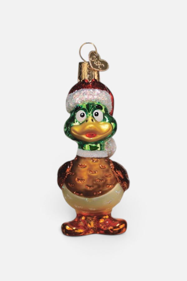 Silly Santa Duck Ornament