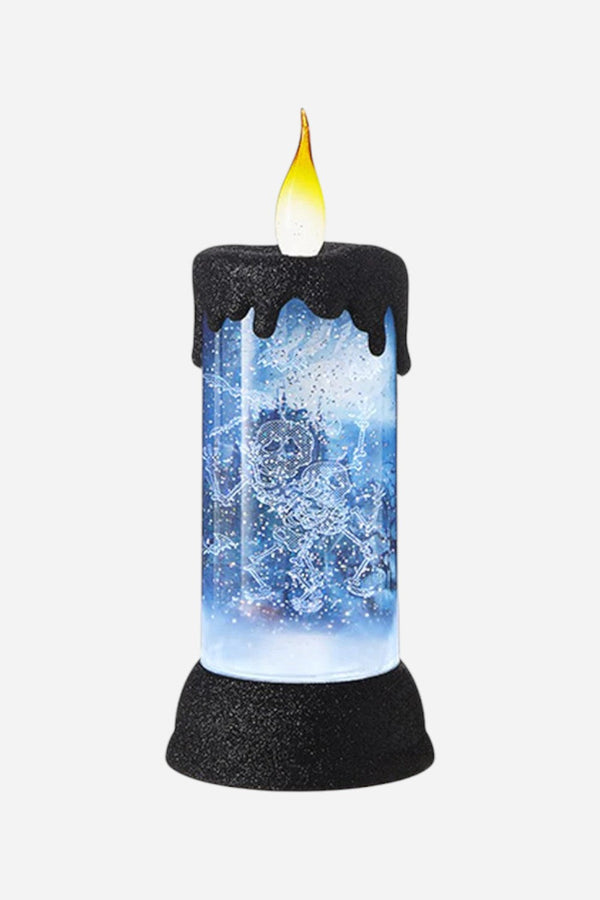 Skeleton Glitter Water Candle