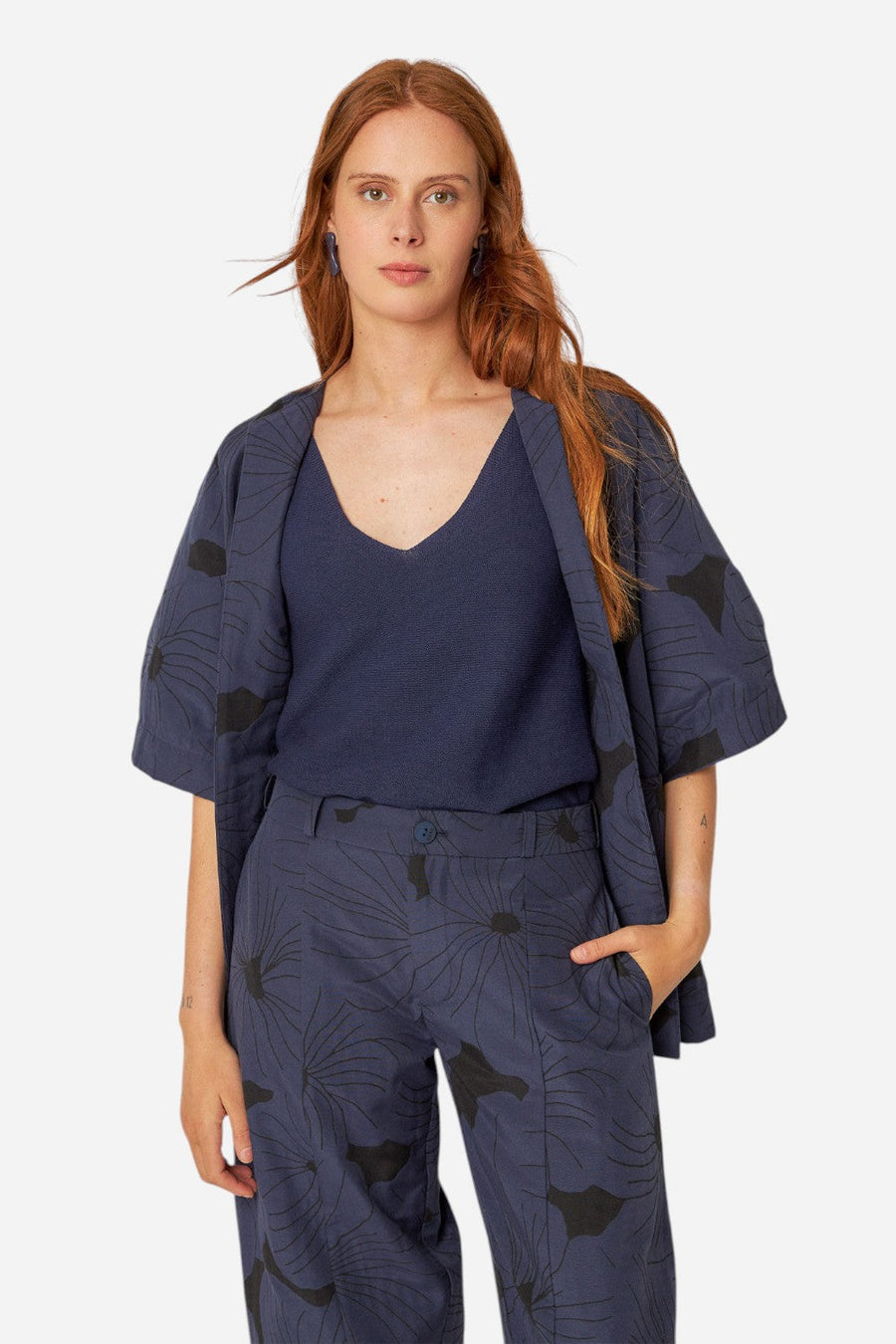 SKFK Kanala Jacket in Kokomo – flat lay