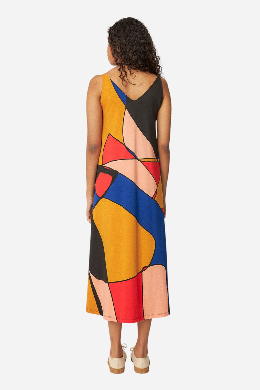 SKFK Martina-Gots Dress in Patches – detail