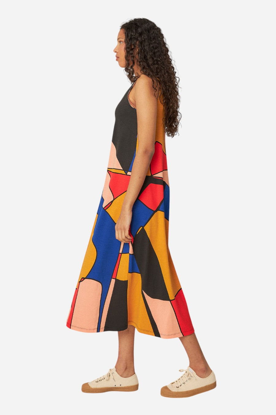SKFK Martina-Gots Dress in Patches – side view