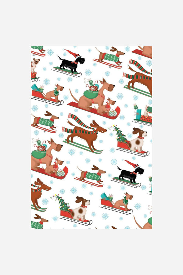 Sleigh Dog Gift Wrapping Paper