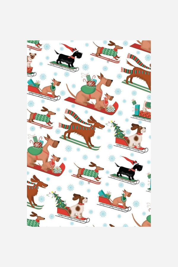 Sleigh Dog Gift Wrapping Paper