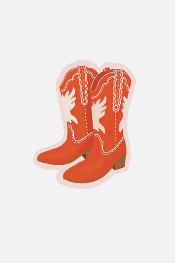 Slightly Stationary Western Boots Sticker