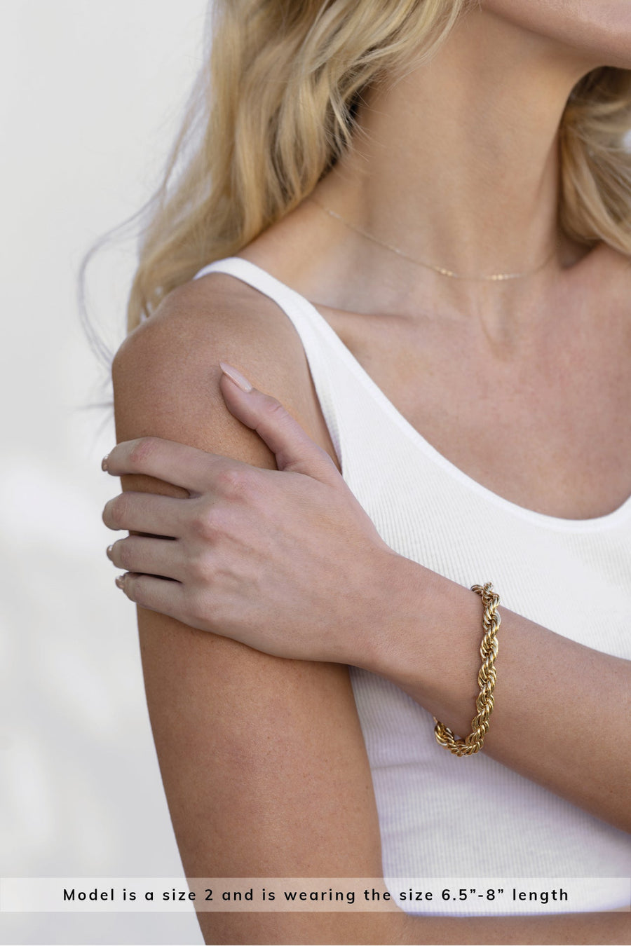 Sloane Bracelet in Gold – back view