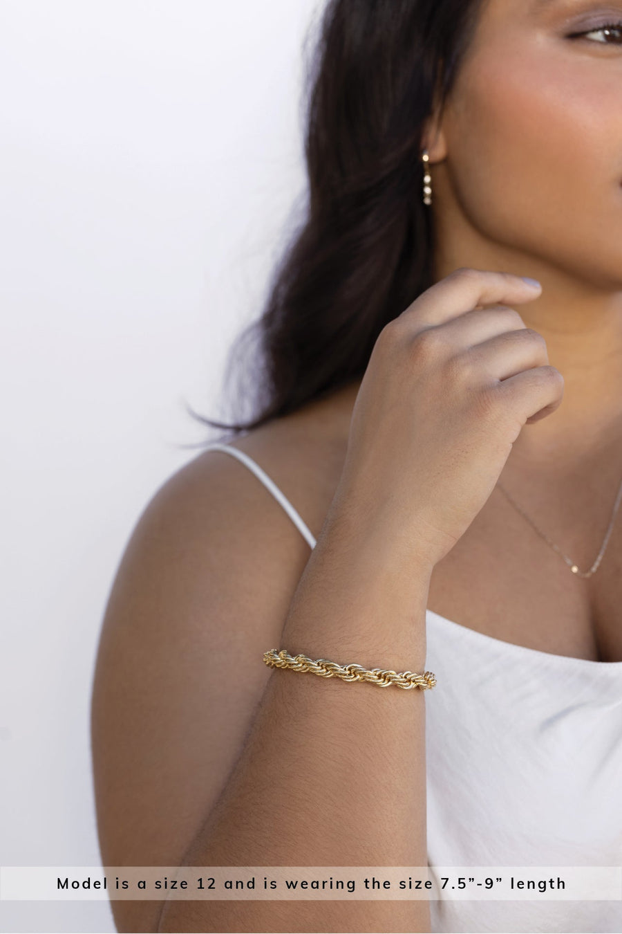Sloane Bracelet in Gold – side view