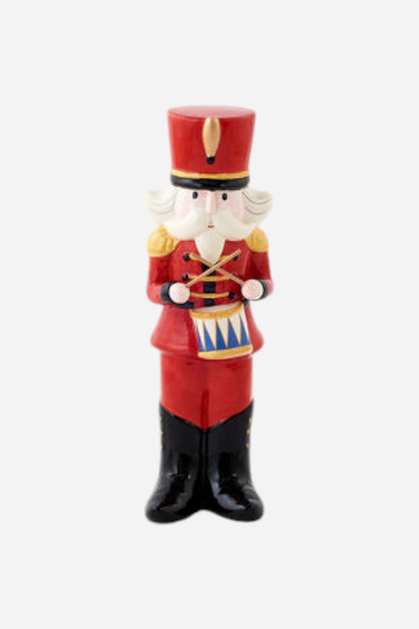 Small Ceramic Nutcracker - Red