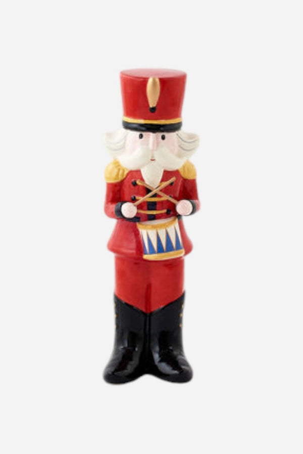 Small Ceramic Nutcracker - Red