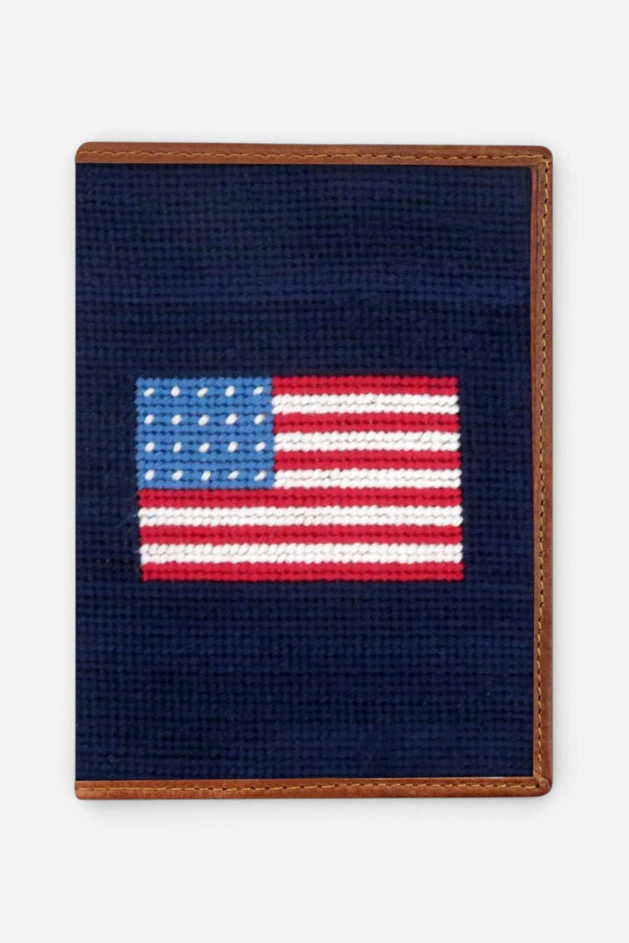 Smathers & Branson American Flag Passport Case (Dark Navy) – side view