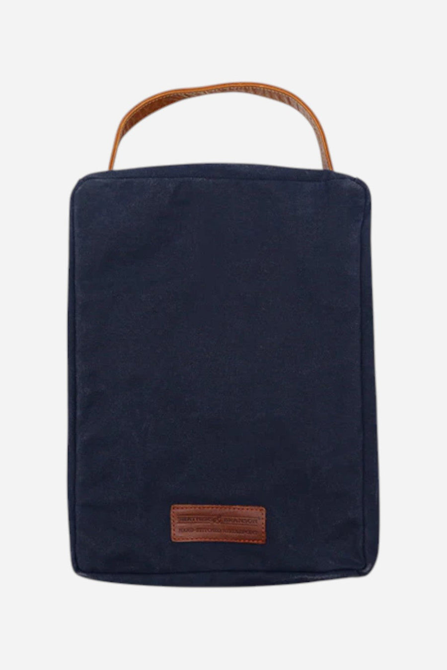 Smathers & Branson Crossed Clubs Shoe Bag in Navy – back view