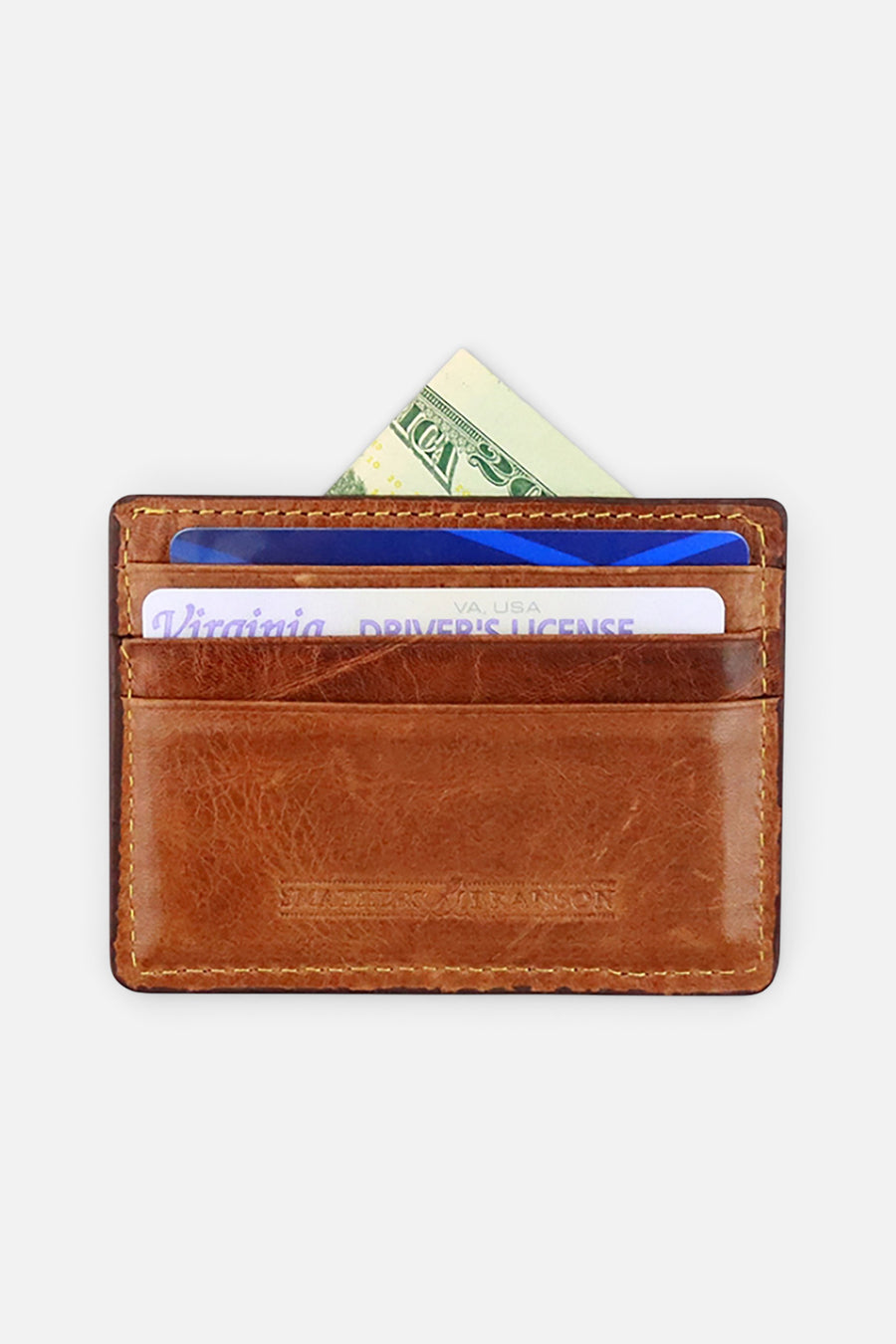Smathers & Branson Dollar Bill Needlepoint Card Wallet – back view