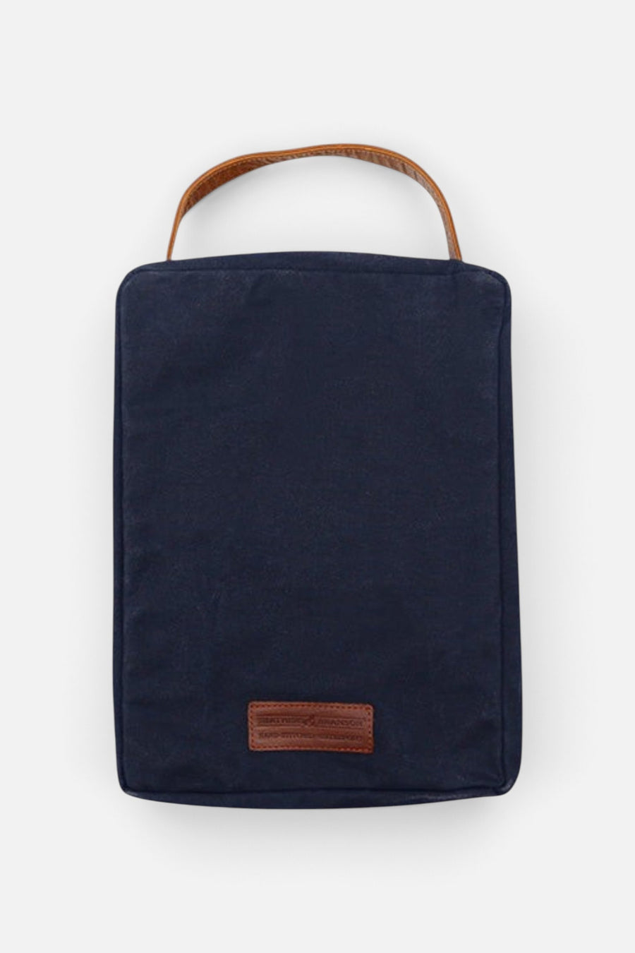 Smathers & Branson Number One Dad Needlepoint Shoe Bag in Navy – front view