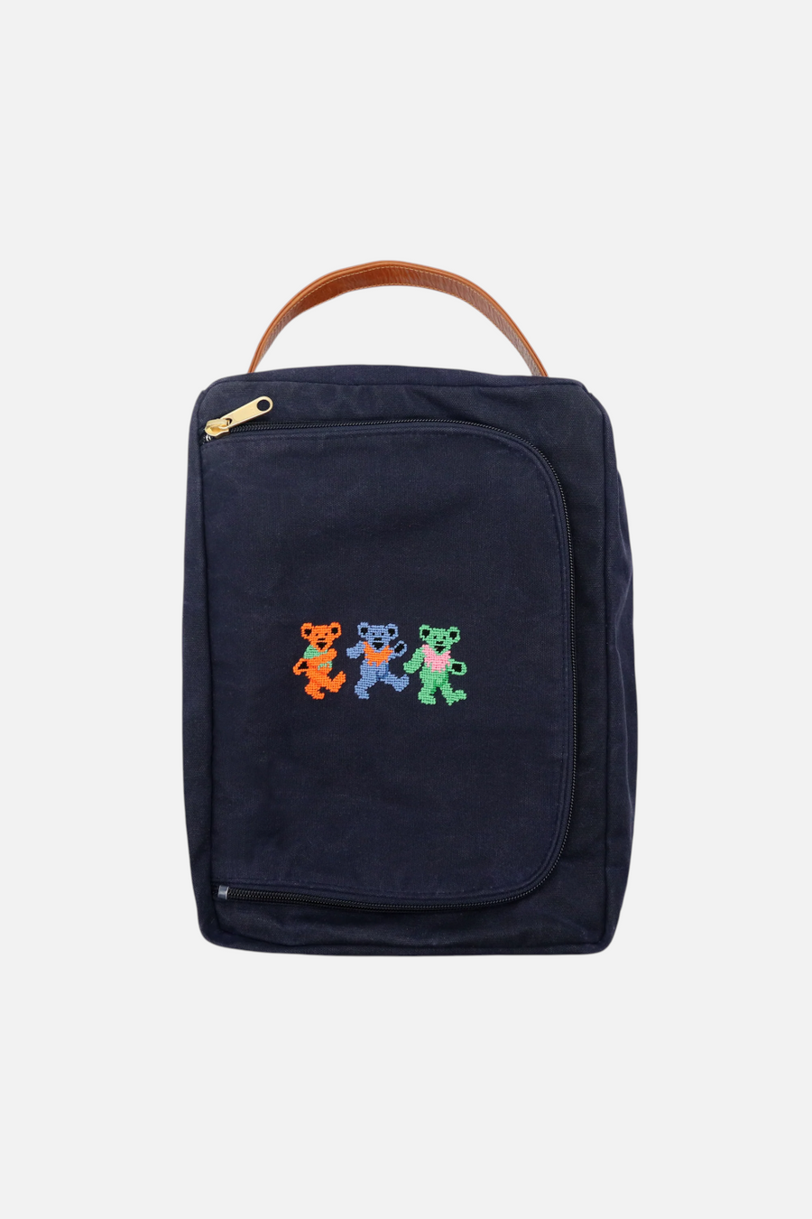 Smathers and Branson Dancing Bears Shoe Bag in Navy