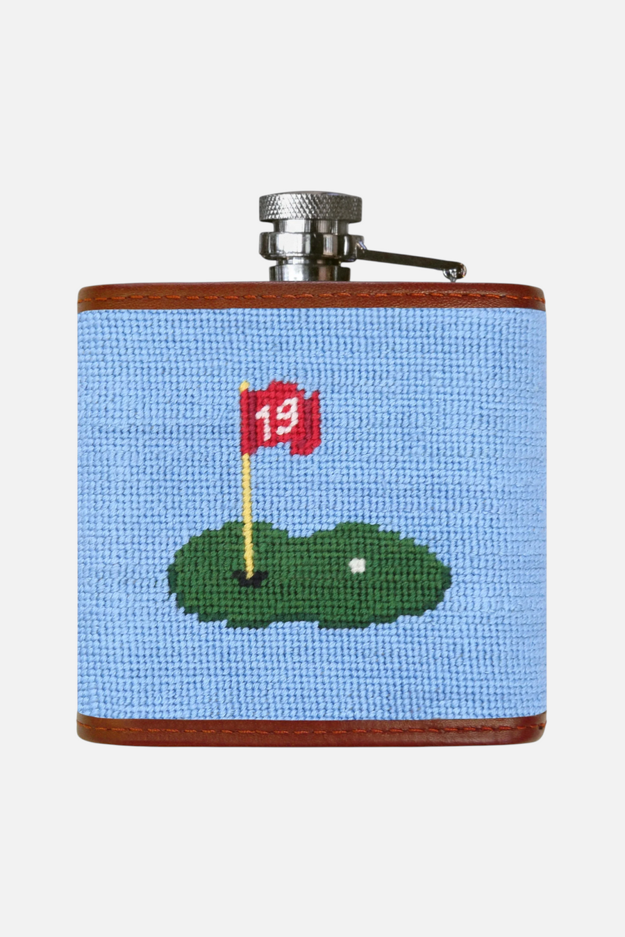 Smathers & Branson Beverage Cart Flask in Light Blue