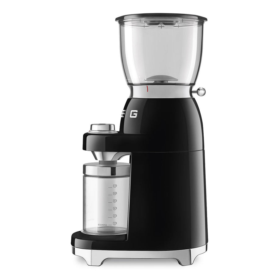 SMEG Coffee Grinder in Black – back view