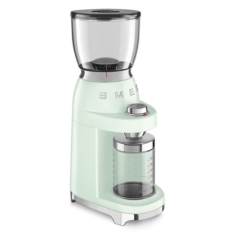 SMEG Coffee Grinder in Pastel Green – detail