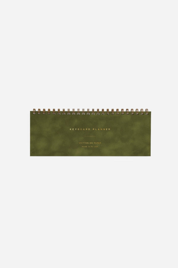 Smitten on Paper Keyboard Planner in Velvet Moss