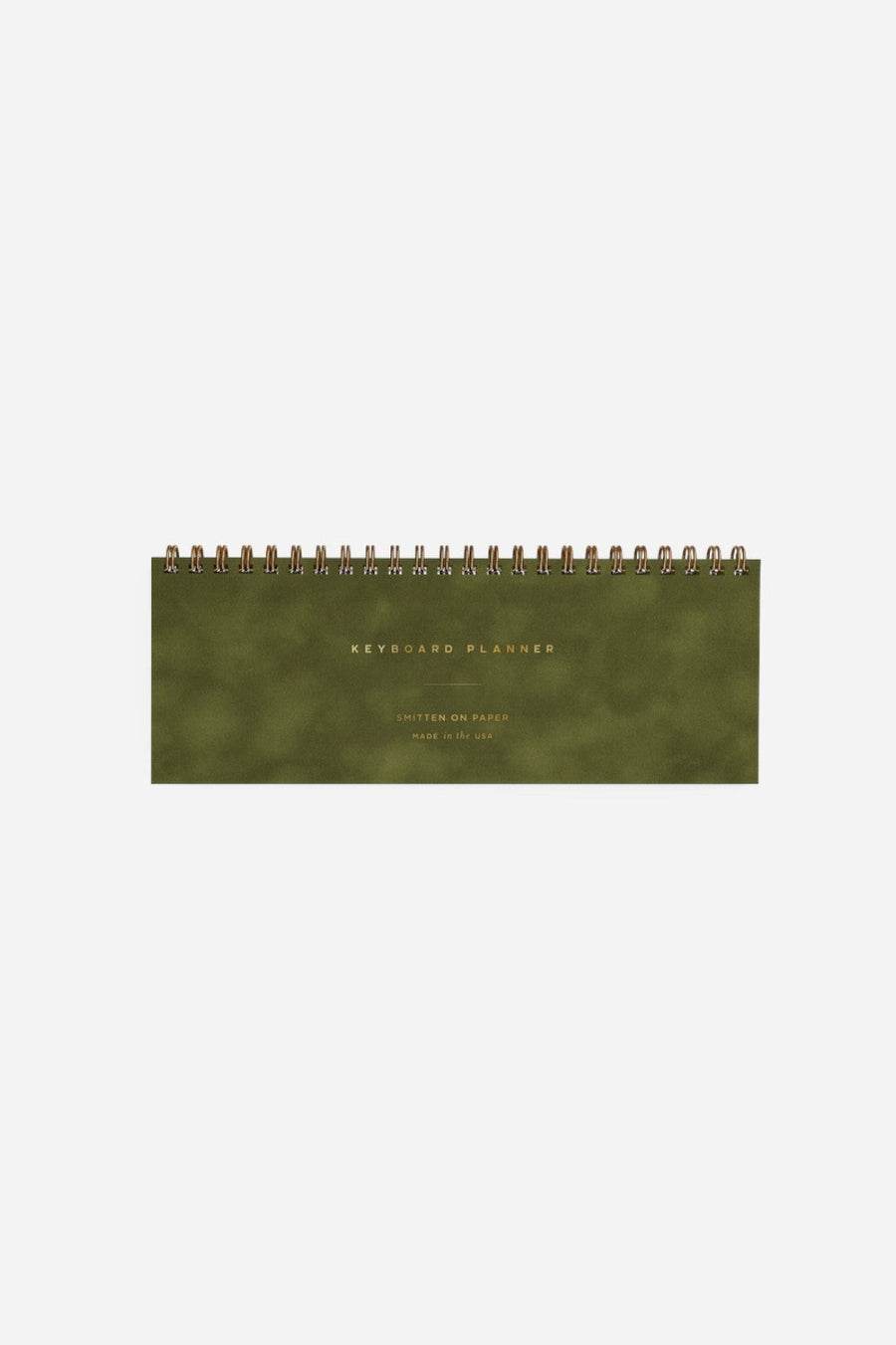 Smitten on Paper Keyboard Planner in Velvet Moss – front view