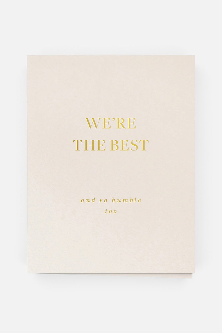 Smitten On Paper We're The Best Greeting Card – back view