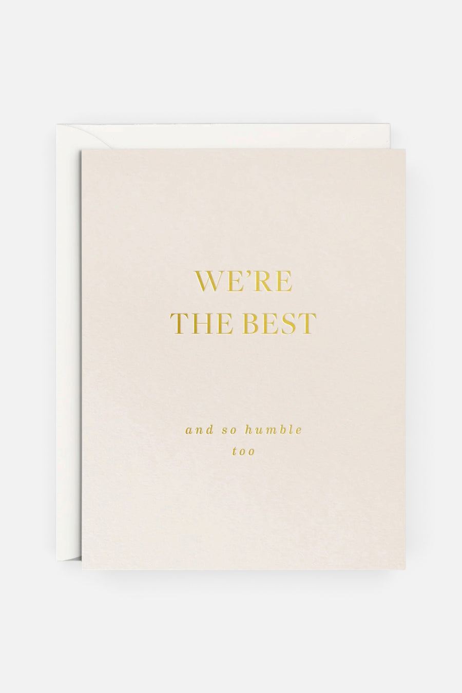 Smitten On Paper We're The Best Greeting Card – front view