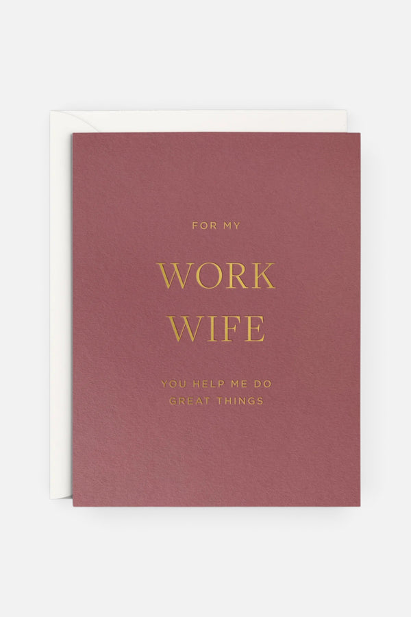 Smitten On Paper Work Wife Greeting Card
