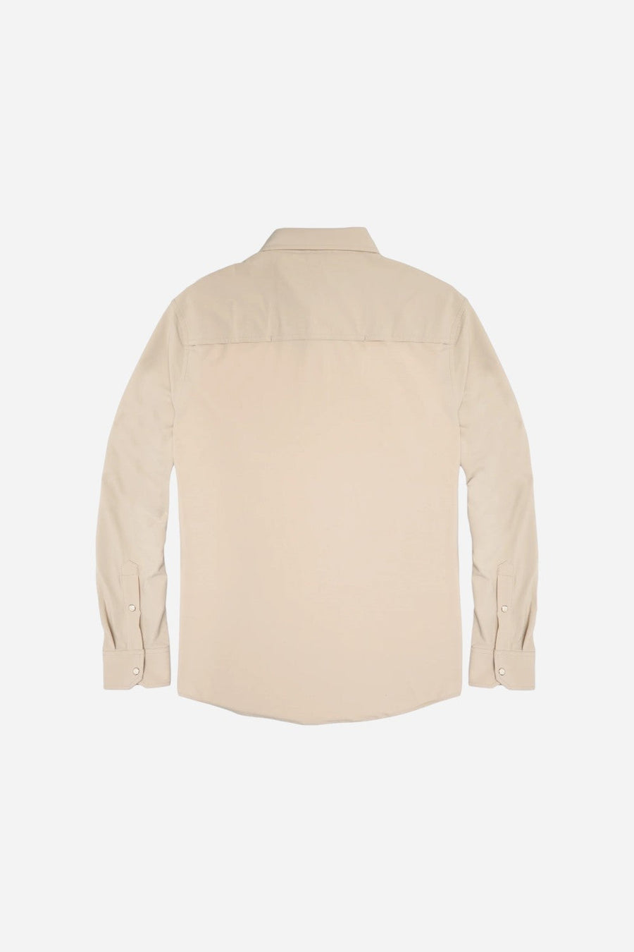 Snaps Clothing Inc. Traveler Long Sleeve in Sand – back view