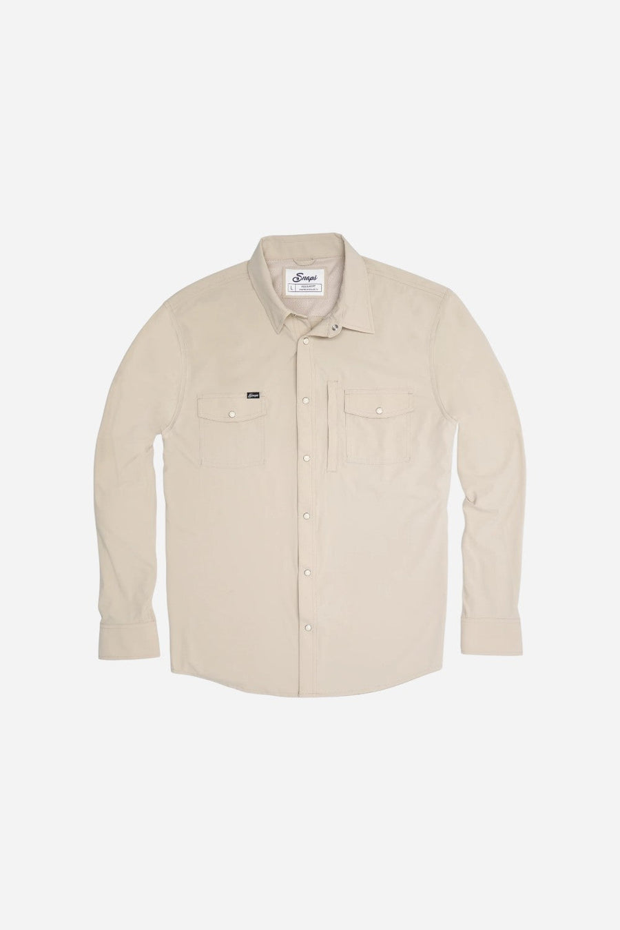 Snaps Clothing Inc. Traveler Long Sleeve in Sand – front view