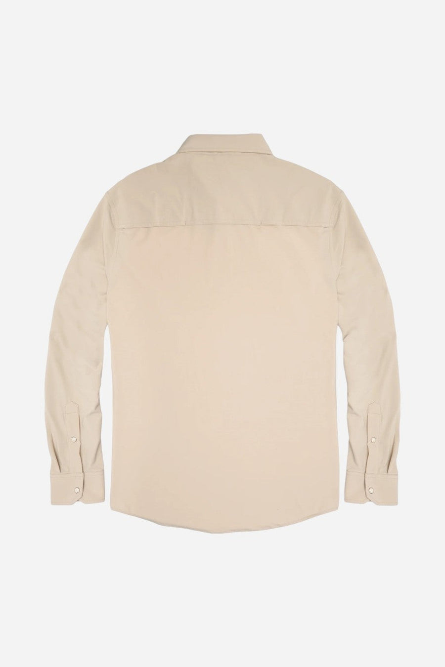 Snaps Clothing Inc. Traveler Long Sleeve in Sand – back view