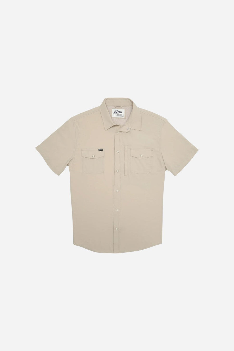 Snaps Clothing Inc. Traveler Short Sleeve in Sand – front view