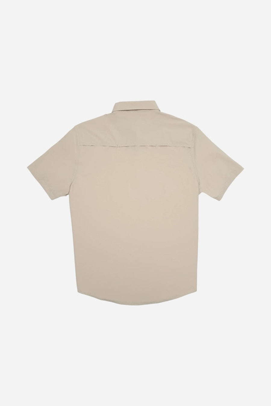 Snaps Clothing Inc. Traveler Short Sleeve in Sand – back view
