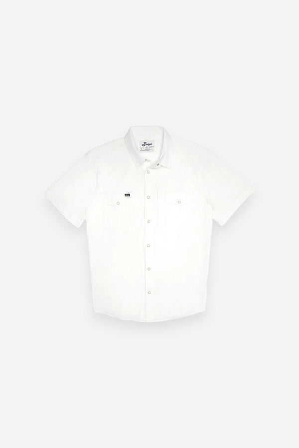 Snaps Clothing Inc. Traveler Short Sleeve in White
