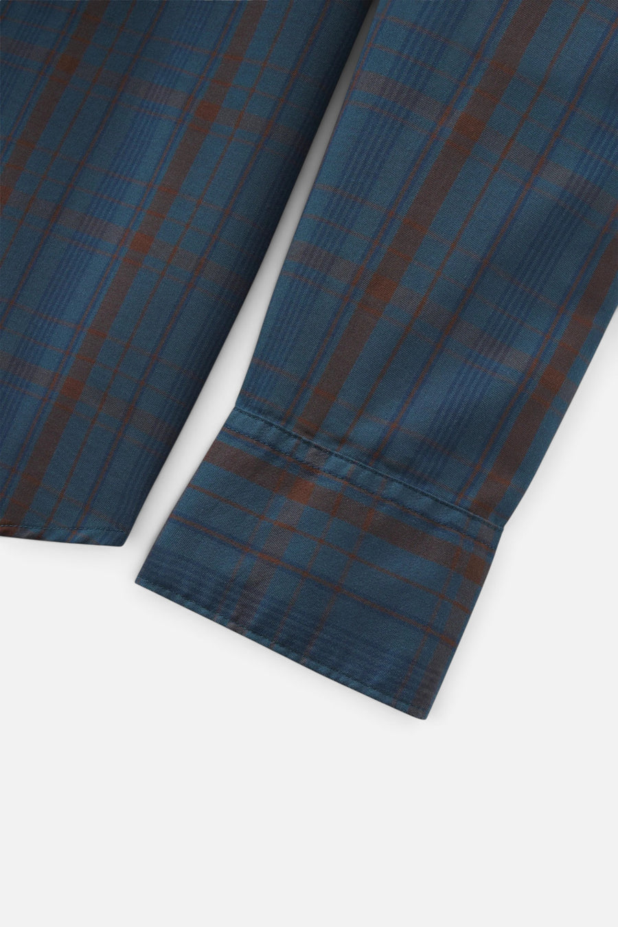 Snaps Rambler Windowpane Pearl Snap Shirt in Stargazer – detail