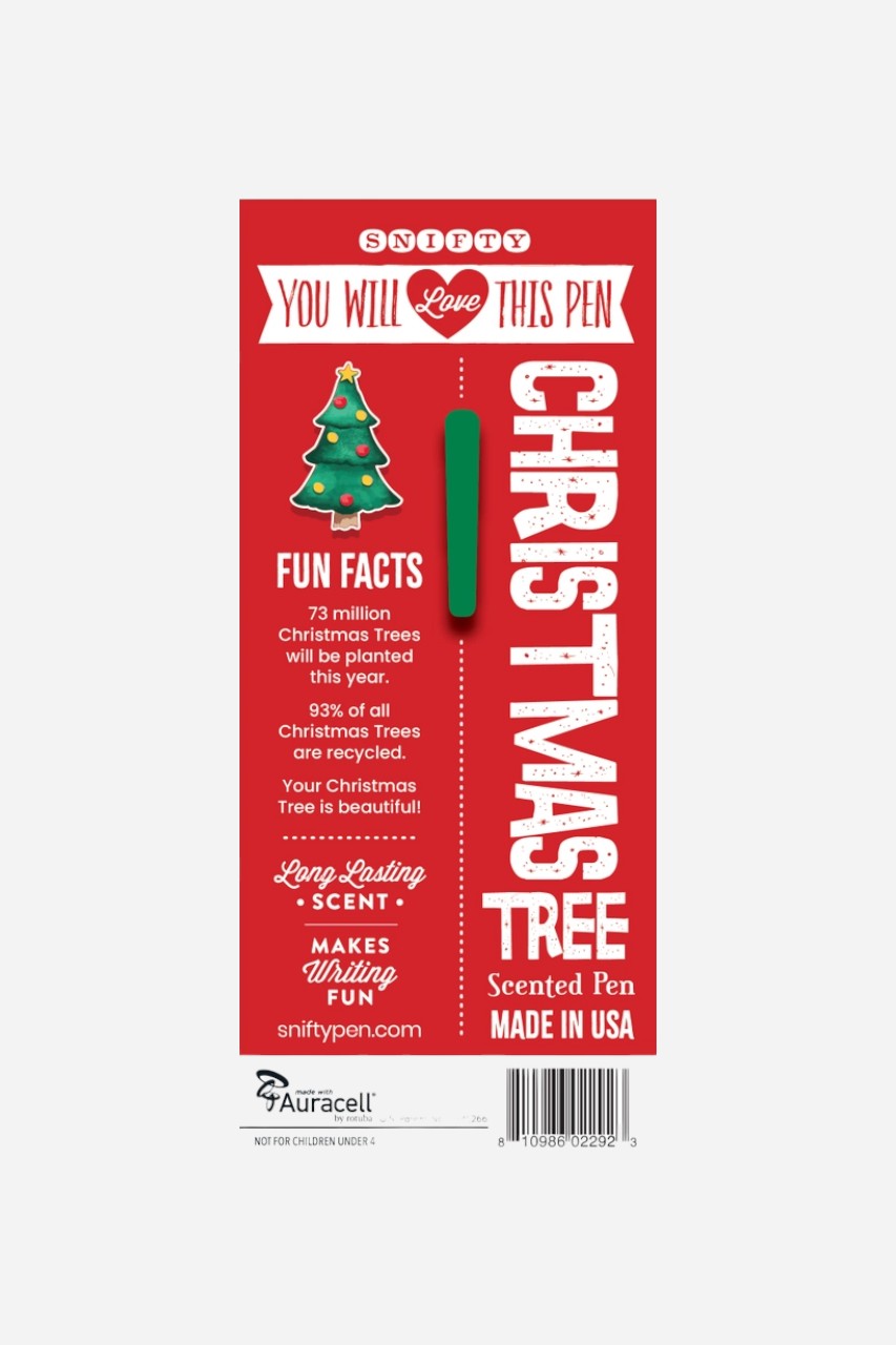 Snifty Christmas Tree Scented Pen – back view