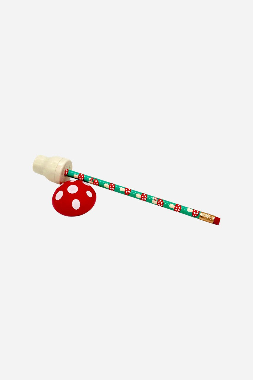 Snifty Writer's Workshop Mushroom Pencils and Sharpener Set – side view