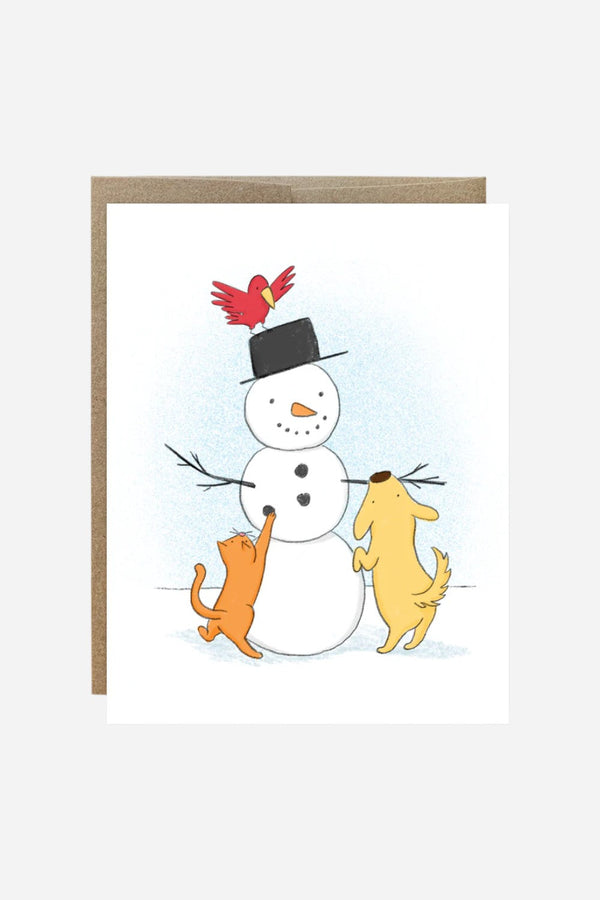 Snow Holiday Greeting Card