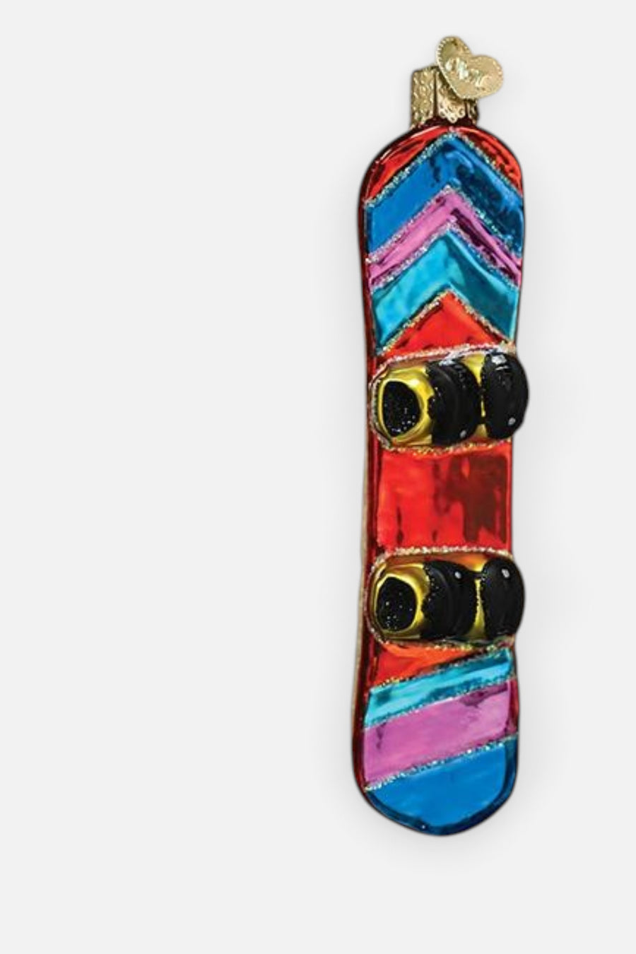 Snowboard Ornament – side view