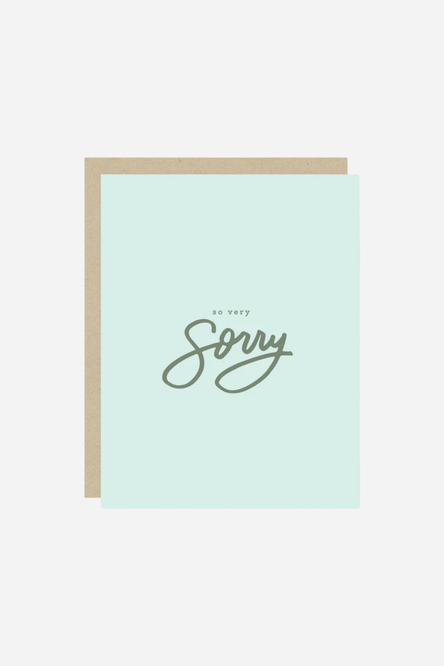 So Very Sorry Apology Card – front view