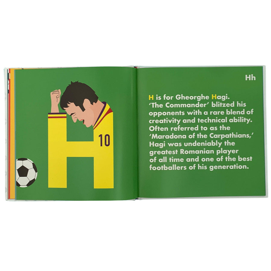 Soccer Legends Alphabet Book Men's Edition – side view
