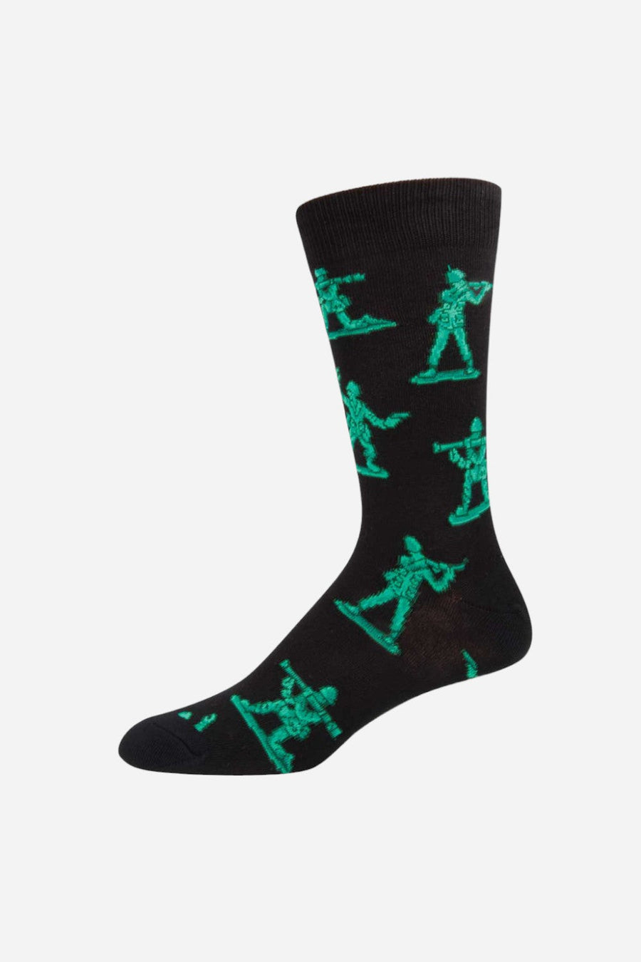 Socksmith Army Men Socks in Black – front view