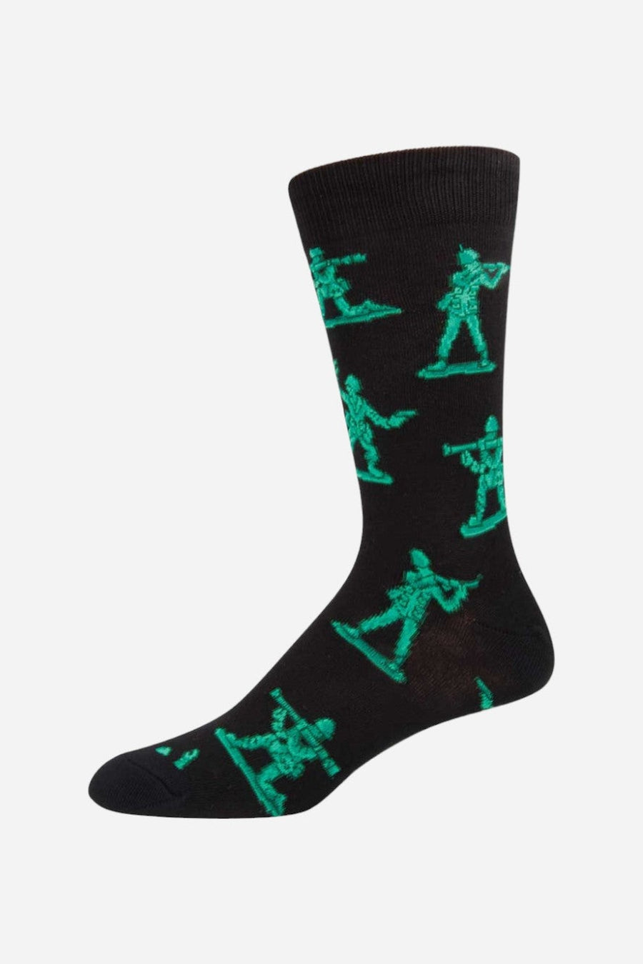 Socksmith Army Men Socks in Black – side view