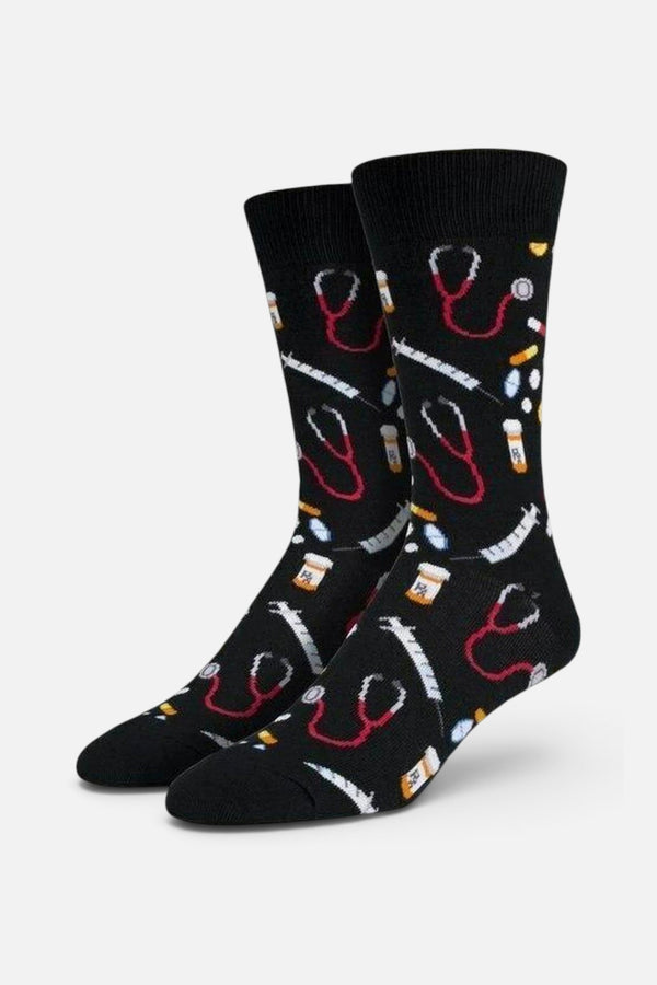 Socksmith Meds Socks in Black