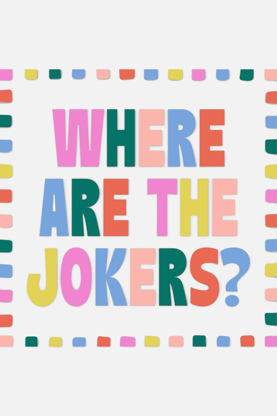 Soiree-Sisters Where Are The Jokers Mahjong Cocktail Napkins – front view